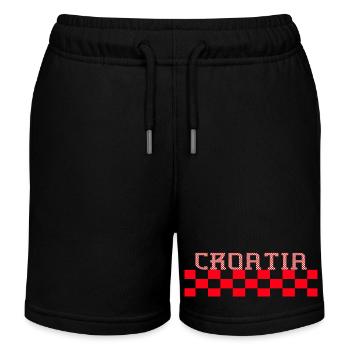 Kroatien hrvatska kroatien hrv hr zagreb geteilt - Kinder Organic Joggingshorts Mini Bolter von Stanley/Stella - Schwarz - Vorne