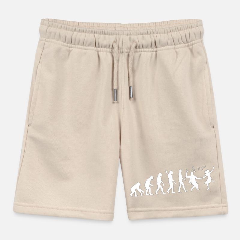 Darwin Evolution to Swing - White Short de jogging enfant bio Stanley/Stella