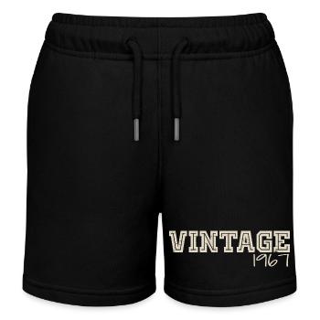 Vintage 1967 Original 1967 Rétro 1967 Cadeau 1967 - Short de jogging enfant bio Stanley/Stella - noir - Devant