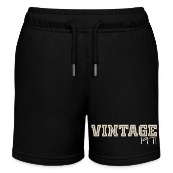 Jahrgang 1971 Original 1971 Retro 1971 Geschenk 1971 - Kinder Organic Joggingshorts Mini Bolter von Stanley/Stella - Schwarz - Vorne