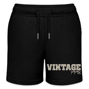 Jahrgang 1998 Original 1998 Retro 1998 Geschenk 1998 - Kinder Organic Joggingshorts Mini Bolter von Stanley/Stella - Schwarz - Vorne