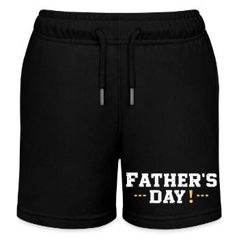 FATHER'S DAY - Kids Organic Sweat Shorts by Stanley/Stella - black - Front