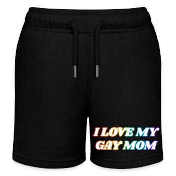 Ich liebe meine schwule Mutter - Kinder Organic Joggingshorts Mini Bolter von Stanley/Stella - Schwarz - Vorne