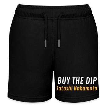 Buy The Dip Satoshi Nakamoto - Kinder Organic Joggingshorts Mini Bolter von Stanley/Stella - Schwarz - Vorne