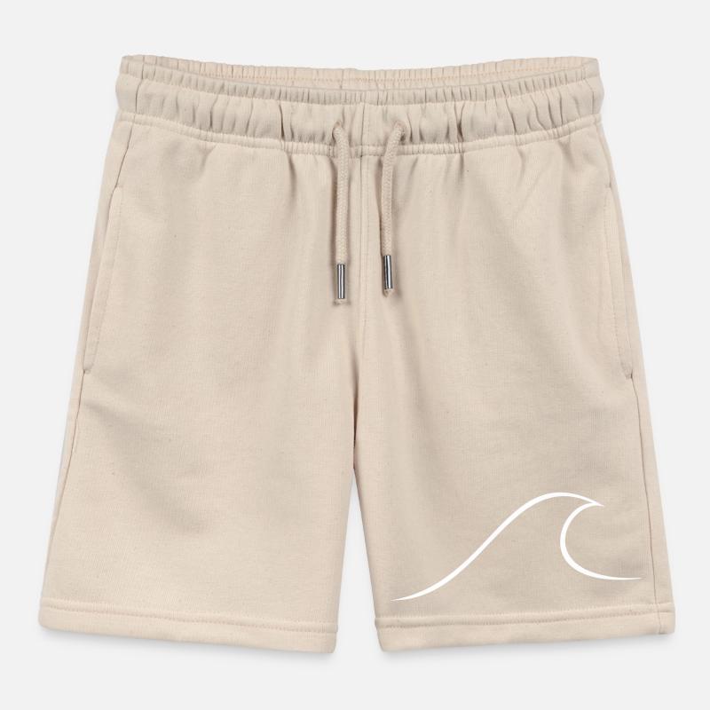 Wave Vector Pictogram Kids Organic Sweat Shorts by Stanley/Stella