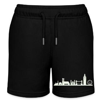 Horizon de Londres - Short de jogging enfant bio Stanley/Stella - noir - Devant