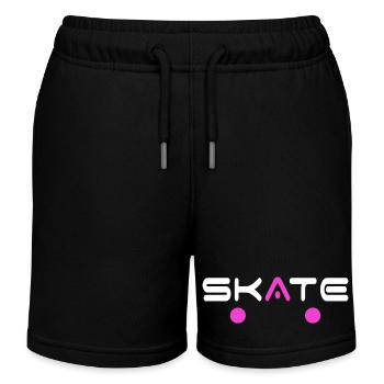 skate skateboarder skate board halfpipe SK8 deck - Short de jogging enfant bio Stanley/Stella - noir - Devant