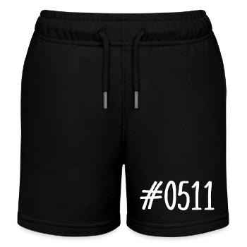 #0511 - 0511 - Vorwahl Hannover - Telefon - Kinder Organic Joggingshorts Mini Bolter von Stanley/Stella - Schwarz - Vorne