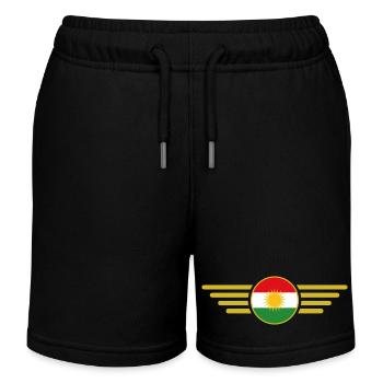 J’aime le Kurdistan, T-shirt design de style élégance - Short de jogging enfant bio Stanley/Stella - noir - Devant