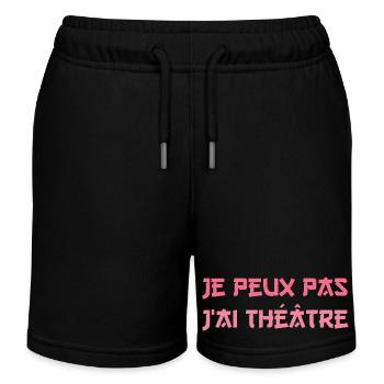 I Can't I Have Theatre - Kids Organic Sweat Shorts by Stanley/Stella - black - Front