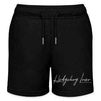 Hedgehog Lover - Kids Organic Sweat Shorts by Stanley/Stella - black - Front