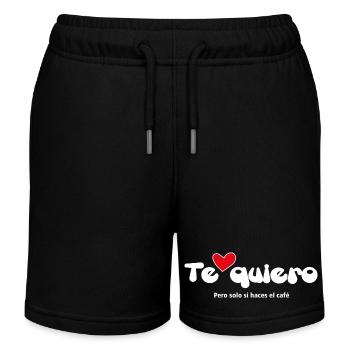 « JE T’AIME » - Citations drôles Couples 12 - Short de jogging enfant bio Stanley/Stella - noir - Devant