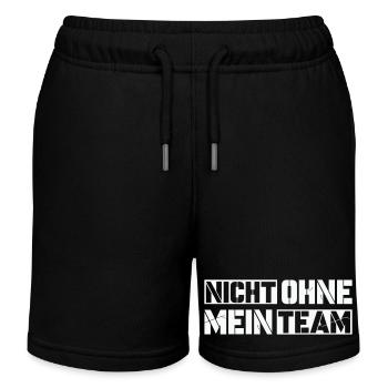 sans mon équipe - Short de jogging enfant bio Stanley/Stella - noir - Devant