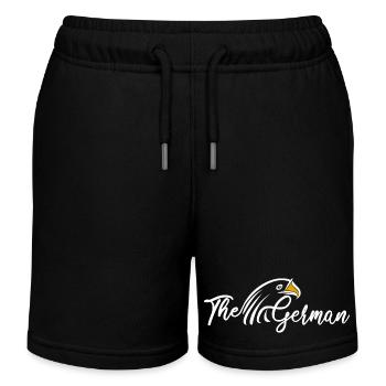 The German deutscher Adler Nationalstolz Adlerkopf - Kinder Organic Joggingshorts Mini Bolter von Stanley/Stella - Schwarz - Vorne
