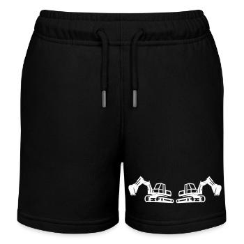 Excavatrice 2 - Short de jogging enfant bio Stanley/Stella - noir - Devant
