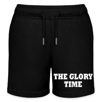 The glory time - Kids Organic Sweat Shorts by Stanley/Stella - black - Front