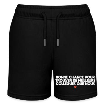 Cadeau depart collegue de travail humour Homme - Short de jogging enfant bio Stanley/Stella - noir - Devant
