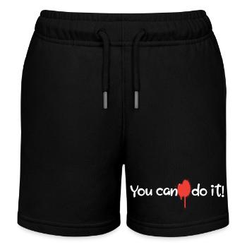 Du kannst es schaffen! - Kinder Organic Joggingshorts Mini Bolter von Stanley/Stella - Schwarz - Vorne