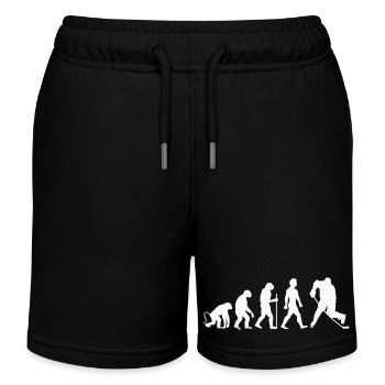 Évolution du hockey - Short de jogging enfant bio Stanley/Stella - noir - Devant