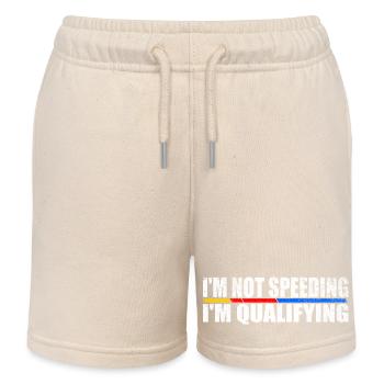 I'm not speeding I'm qualifying - Kinder Organic Joggingshorts Mini Bolter von Stanley/Stella - Natur - Vorne