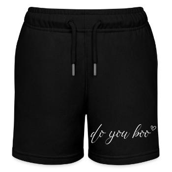 Do You Boo Silly Positive Quote - Kids Organic Sweat Shorts by Stanley/Stella - black - Front