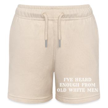 i've heard enough from old white men - Kids Organic Sweat Shorts by Stanley/Stella - soft Ecru - Front