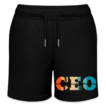 Battement de cœur rétro Chief Executive Officer - Short de jogging enfant bio Stanley/Stella - noir - Devant