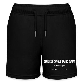 Hinter jedem tollen Sweatshirt steckt ein missverstandenes Genie - Kinder Organic Joggingshorts Mini Bolter von Stanley/Stella - Schwarz - Vorne