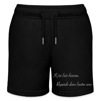 j'ai l'air bizarre - Short de jogging enfant bio Stanley/Stella - noir - Devant