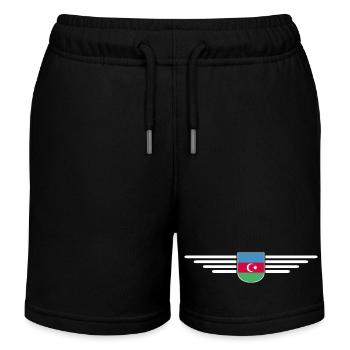 Aserbaidschan Design – Für Fans & Reisende - Kinder Organic Joggingshorts Mini Bolter von Stanley/Stella - Schwarz - Vorne