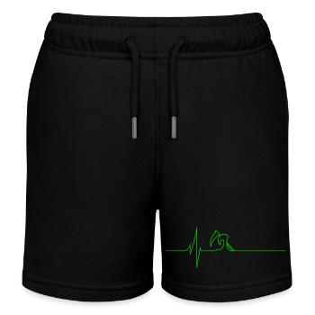 Électrocardiogramme - La Mort - Vert - Short de jogging enfant bio Stanley/Stella - noir - Devant