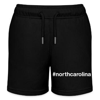 North Carolina Hashtag - Kinder Organic Joggingshorts Mini Bolter von Stanley/Stella - Schwarz - Vorne