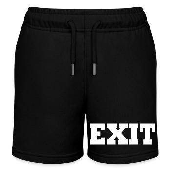 Exit - Kids Organic Sweat Shorts by Stanley/Stella - black - Front