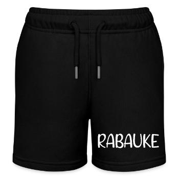 Rabauke - ungehobelter Mensch - ungezogenes Kind - Kinder Organic Joggingshorts Mini Bolter von Stanley/Stella - Schwarz - Vorne