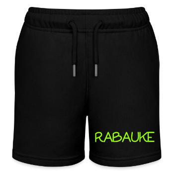 Rabauke - ungehobelter Mensch - ungezogenes Kind - Kinder Organic Joggingshorts Mini Bolter von Stanley/Stella - Schwarz - Vorne