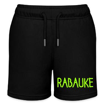 Rabauke - ungehobelter Mensch - ungezogenes Kind - Kinder Organic Joggingshorts Mini Bolter von Stanley/Stella - Schwarz - Vorne