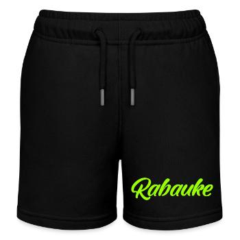 Rabauke - ungehobelter Mensch - ungezogenes Kind - Kinder Organic Joggingshorts Mini Bolter von Stanley/Stella - Schwarz - Vorne