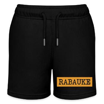 Rabauke - ungehobelter Mensch - ungezogenes Kind - Kinder Organic Joggingshorts Mini Bolter von Stanley/Stella - Schwarz - Vorne