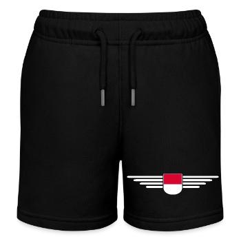 Monaco Design – Style for fans of the Principality - Kids Organic Sweat Shorts by Stanley/Stella - black - Front