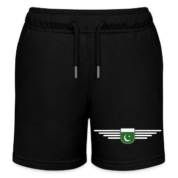 Pakistan Design – Fier de sa patrie - Short de jogging enfant bio Stanley/Stella - noir - Devant