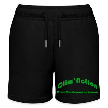 Clim Action for environmental protection - Kids Organic Sweat Shorts by Stanley/Stella - black - Front