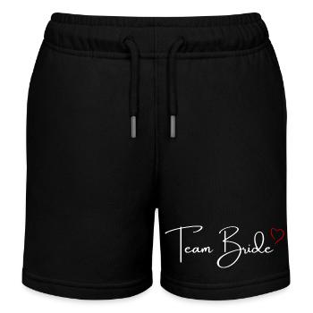 Team Trense Herz rot - Kinder Organic Joggingshorts Mini Bolter von Stanley/Stella - Schwarz - Vorne