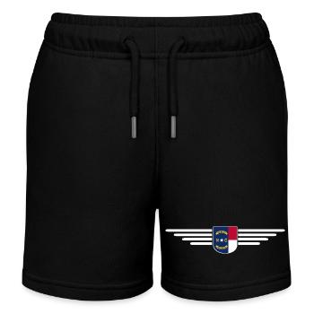 North Carolina Fan T-Shirt – Stylisch & Einzigarti - Kinder Organic Joggingshorts Mini Bolter von Stanley/Stella - Schwarz - Vorne