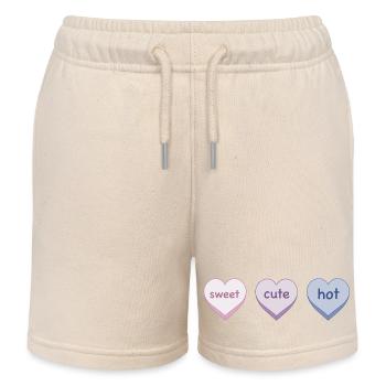Süß süß heiß - Kinder Organic Joggingshorts Mini Bolter von Stanley/Stella - Natur - Vorne
