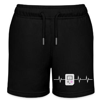 Appuyez sur Start - J’adore les jeux rétro - Short de jogging enfant bio Stanley/Stella - noir - Devant