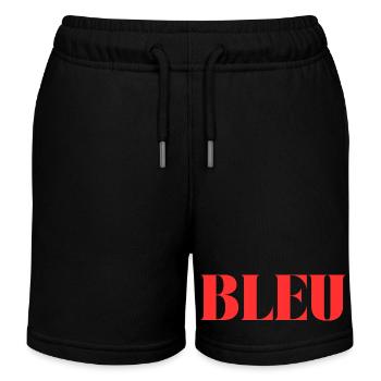 BLEU en ROUGE - Short de jogging enfant bio Stanley/Stella - noir - Devant