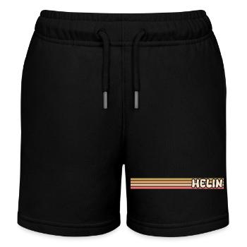 Style Heli - Kinder Organic Joggingshorts Mini Bolter von Stanley/Stella - Schwarz - Vorne