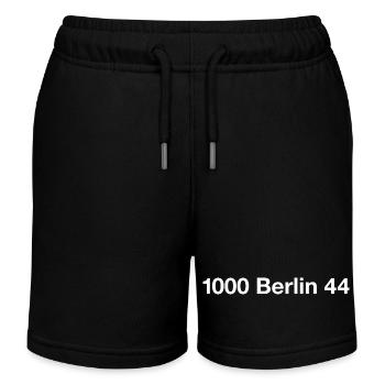 Berlin 44 Neukölln - Short de jogging enfant bio Stanley/Stella - noir - Devant