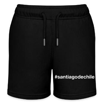 Santiago de Chile Hashtag - Short de jogging enfant bio Stanley/Stella - noir - Devant