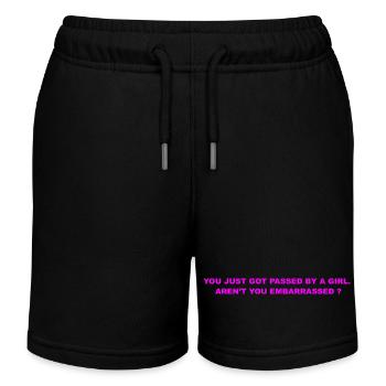 you just go - Kids Organic Sweat Shorts by Stanley/Stella - black - Front